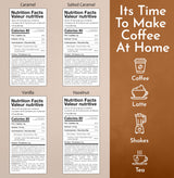 Syruvia Coffee Syrup Variety Pack Vanilla, Caramel, Hazelnut & Salted Caramel Kosher, 25.4 fl oz bottles - Elevate Your Coffee Experience!