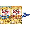 Crunch 'n Munch, Popcorn With Peanuts, Buttery Toffee and Caramel, One Box of Each with Make Your Day Bag Clip