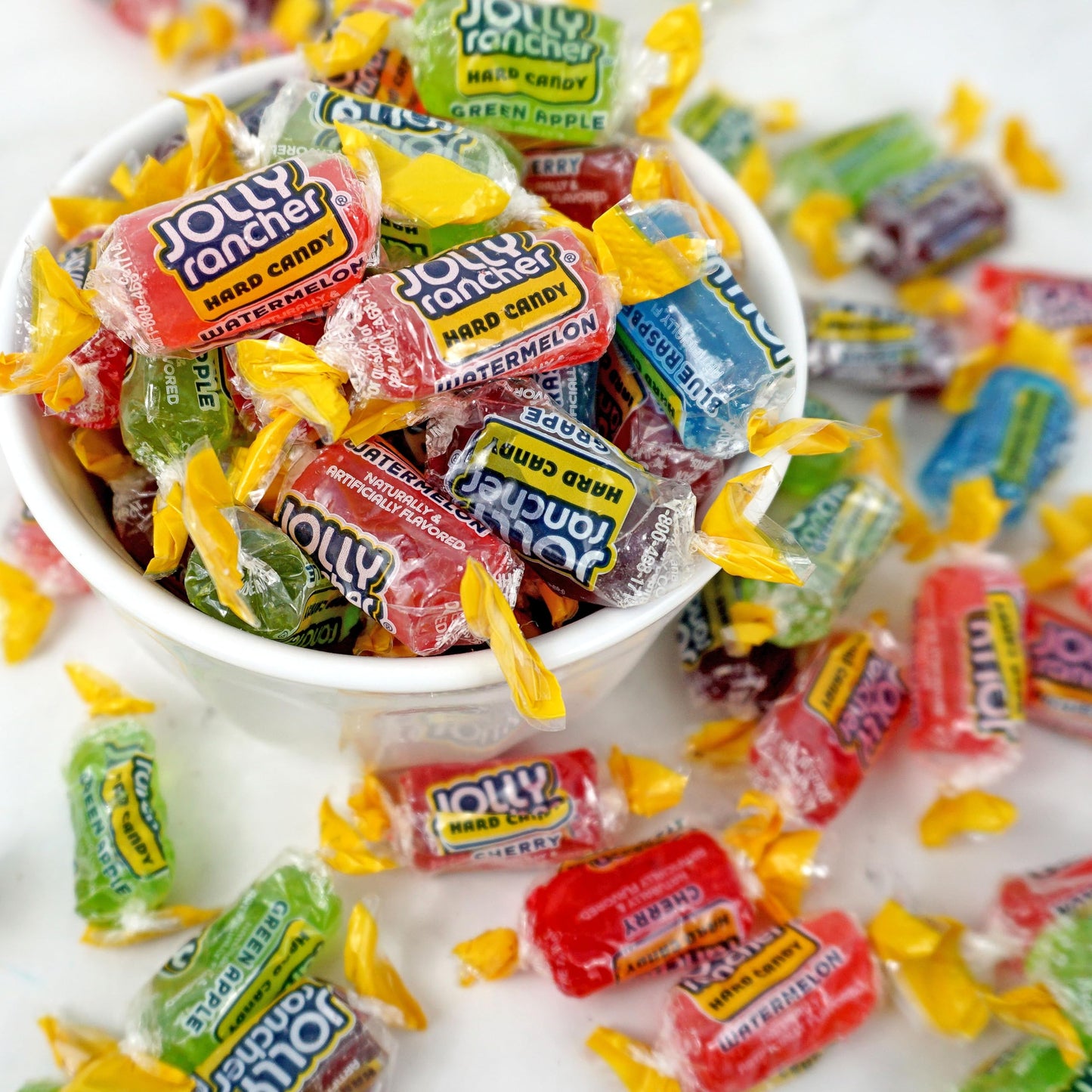 Jolly Ranchers Assorted Fruit Flavored Candy, 1lb Bulk Bag (Approx 75 Pieces), Individually Wrapped Hard Candy, The Hampton Popcorn & Candy Company