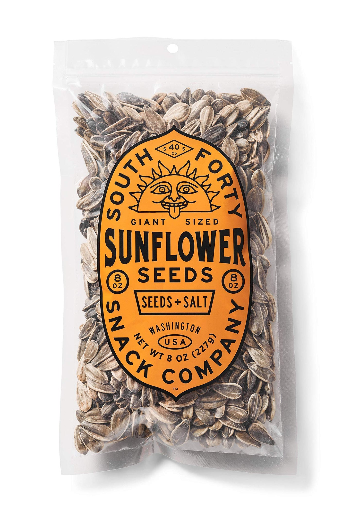 South 40 Snacks, Sunflower Seeds Giant, 8 Ounce