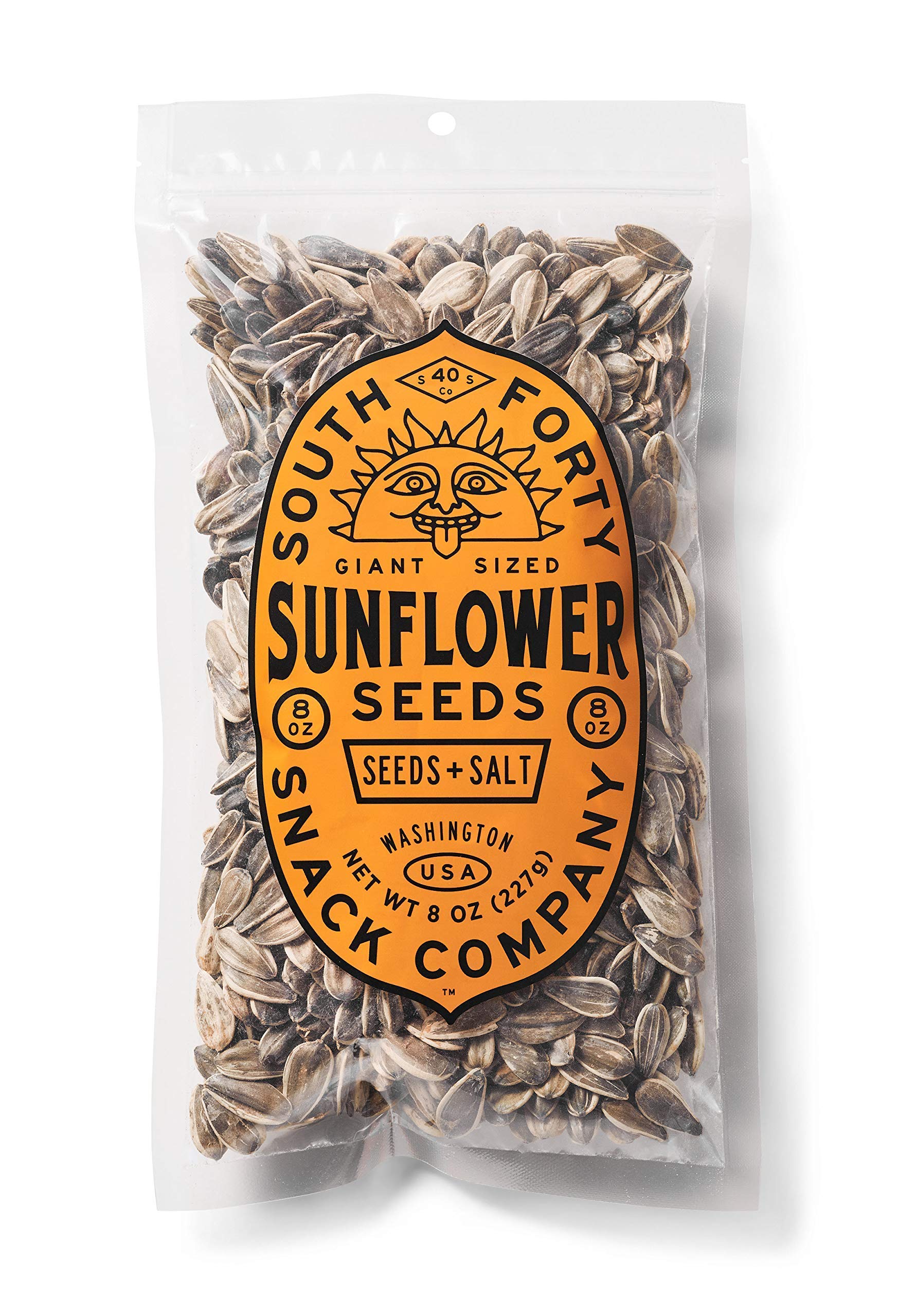 South 40 Snacks, Sunflower Seeds Giant, 8 Ounce