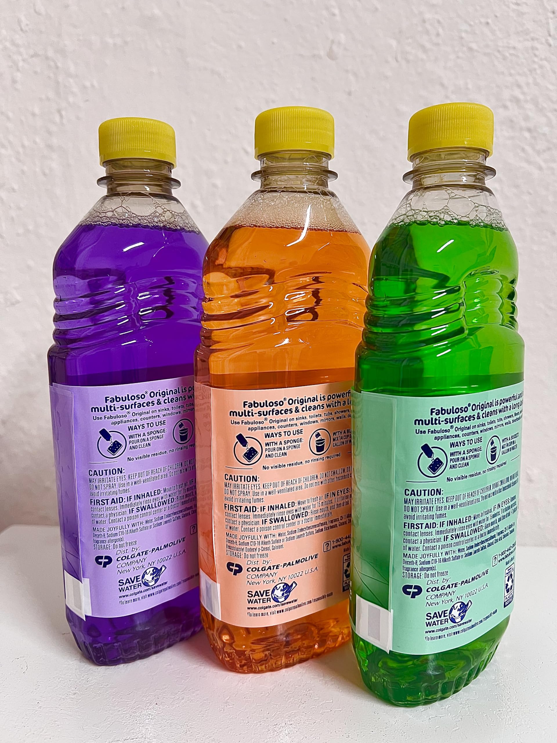 Fabuloso Multi-Purpose Cleaner Liquid 16.9 fl oz Bottles Assorted Scents Variety Bundle of 3 Bottles
