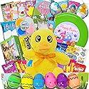 Prefilled Easter Basket for Kids - Easter Care Package with Toys & Candy, Chick Gift Box, Easter Basket Fillers Set