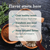 s.a.l.t. sisters Ghost Pepper Sea Salt | All-Natural, Gluten Free, MSG Free, Non-GMO | Easily Dissolvable Naga Jolokia Infused Coarse Sea Salt |