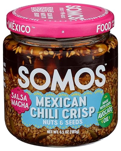 Somos, Chili Crisp Salsa Macha With Nuts, 7 Ounce