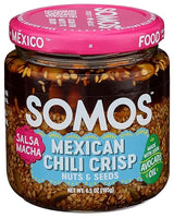 Somos, Chili Crisp Salsa Macha With Nuts, 7 Ounce