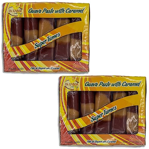 VALUE 2-PACK - 2 Super Tumes Bundle - Includes Two Packs of 10 Individually wrapped Bocadillo Super Tumes, Guava Paste with Caramel SU SABOR - Comes