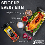 Everglades Seasoning Sampler - 5 Flavor BBQ Rubs & Florida Spices - 6 oz Each, Pack of 5