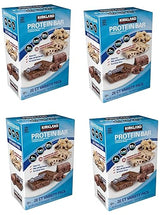 Kirkland Signature Variety Protein Bars 20 count, 21G Of Protein, 4G Of Carbs and 1G Of Sugar, Chocolate Brownie and Chocolate Chip Cookie Dough, 4