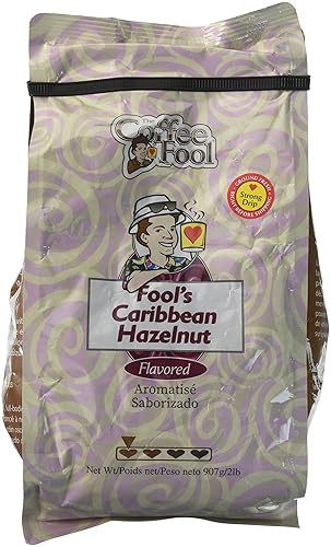 Coffee Fool’s Caribbean Hazelnut, 2 Pound (Strong Drip Grind)
