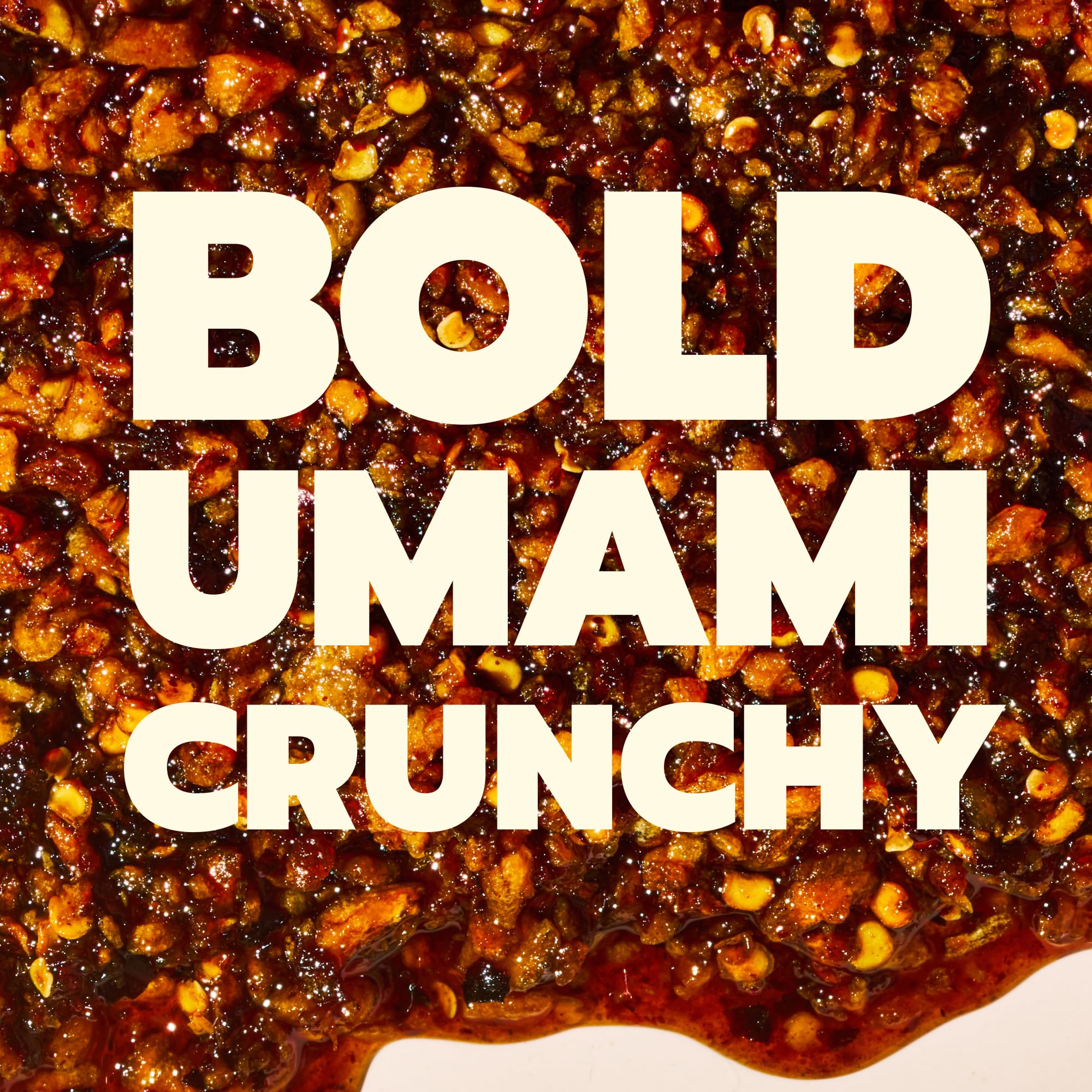 Mama Teav's Mild Garlic Chili Crisp - Mild, Crunchy, Umami Chili Oil with Garlic & Cambodian Chilis - Vegan, Gluten-Free, All-Natural - Cold-Pressed