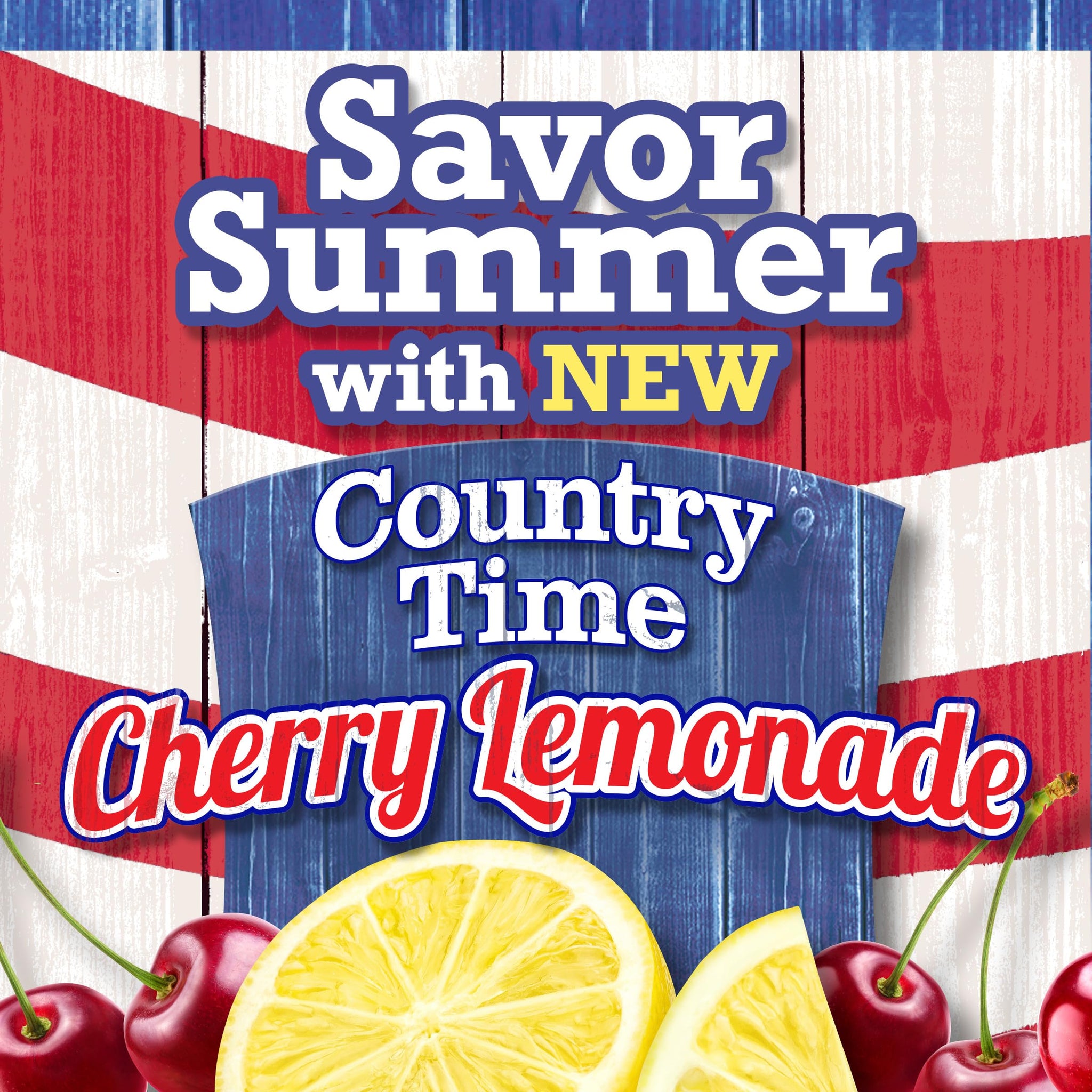 Country Time Cherry Lemonade Powdered Drink Mix, 1 Canister, for Shareable Refreshment, Naturally Flavored with Other Natural Flavor, No Artificial