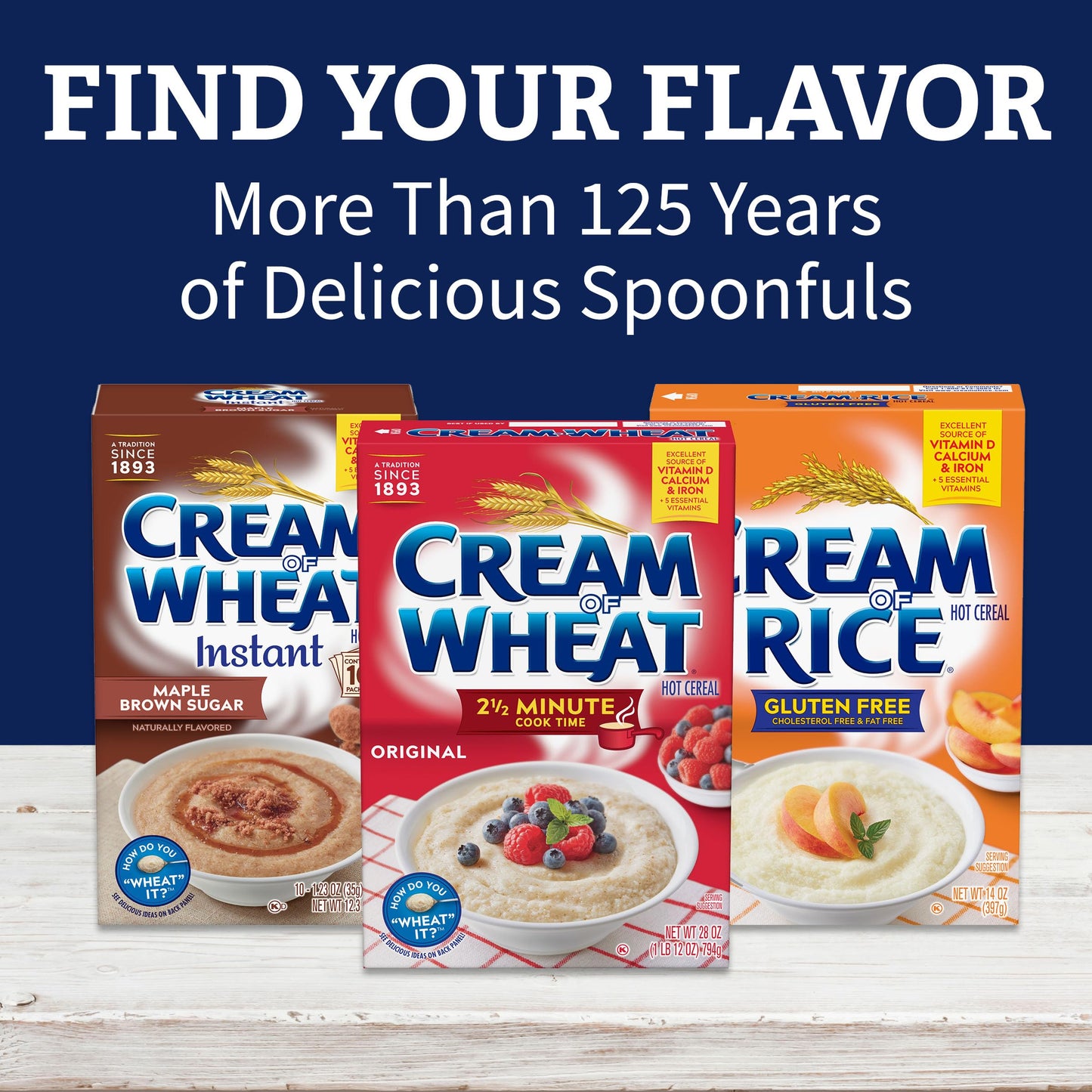 Cream of Wheat Original Stove Top Hot Cereal, 1 Minute Cook Time, 28 Ounce