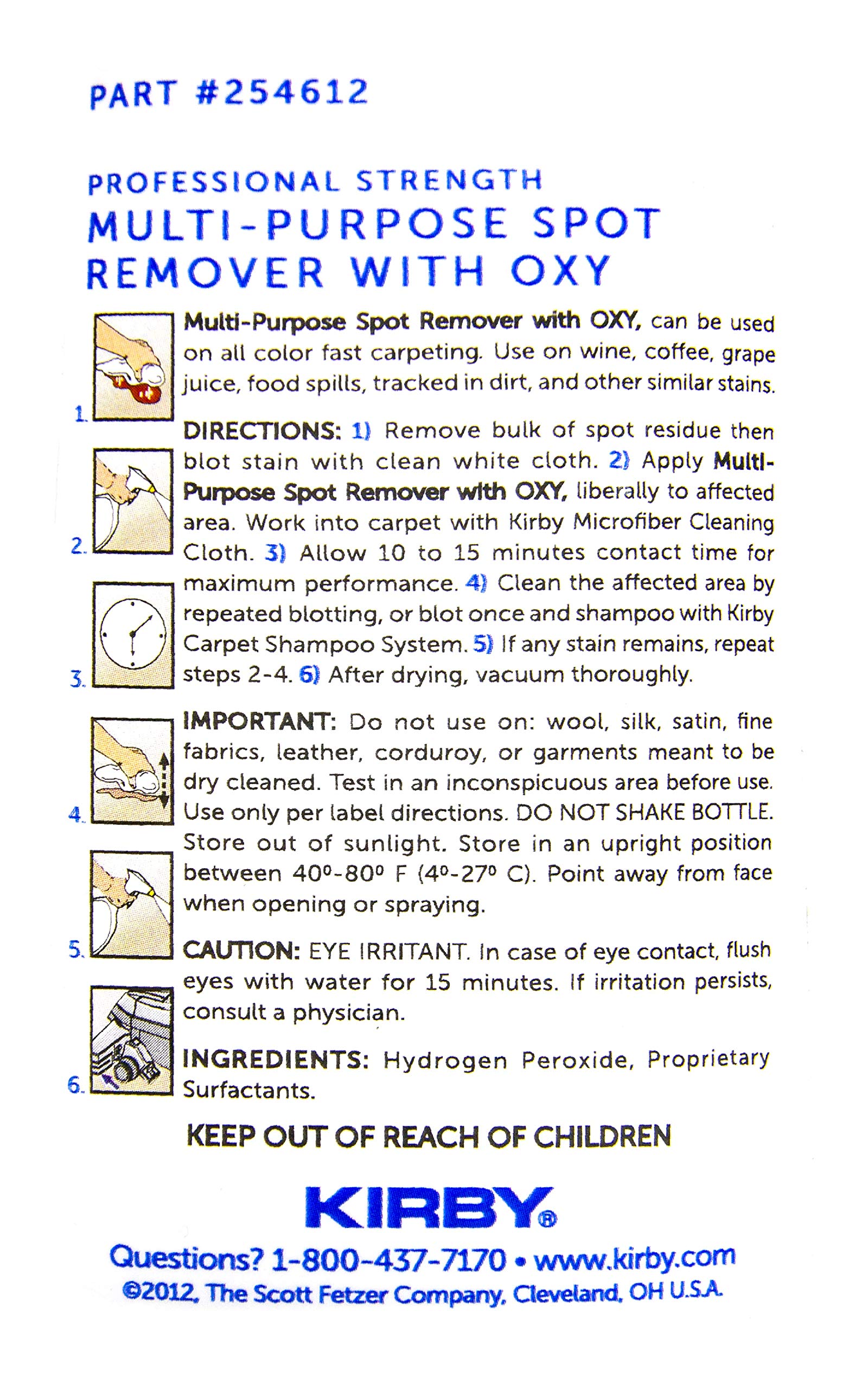 12 oz. Bottle of Kirby Spot Remover