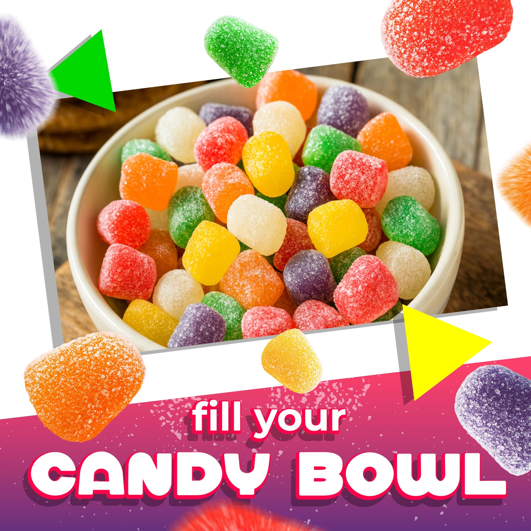 Spice Drops Candy | 3 Lb Bag | Assorted Spiced Gum Drops Bulk Jellies | Jelly Drops Candy in Clove, Wintergreen, Anise, Cinnamon, Peppermint