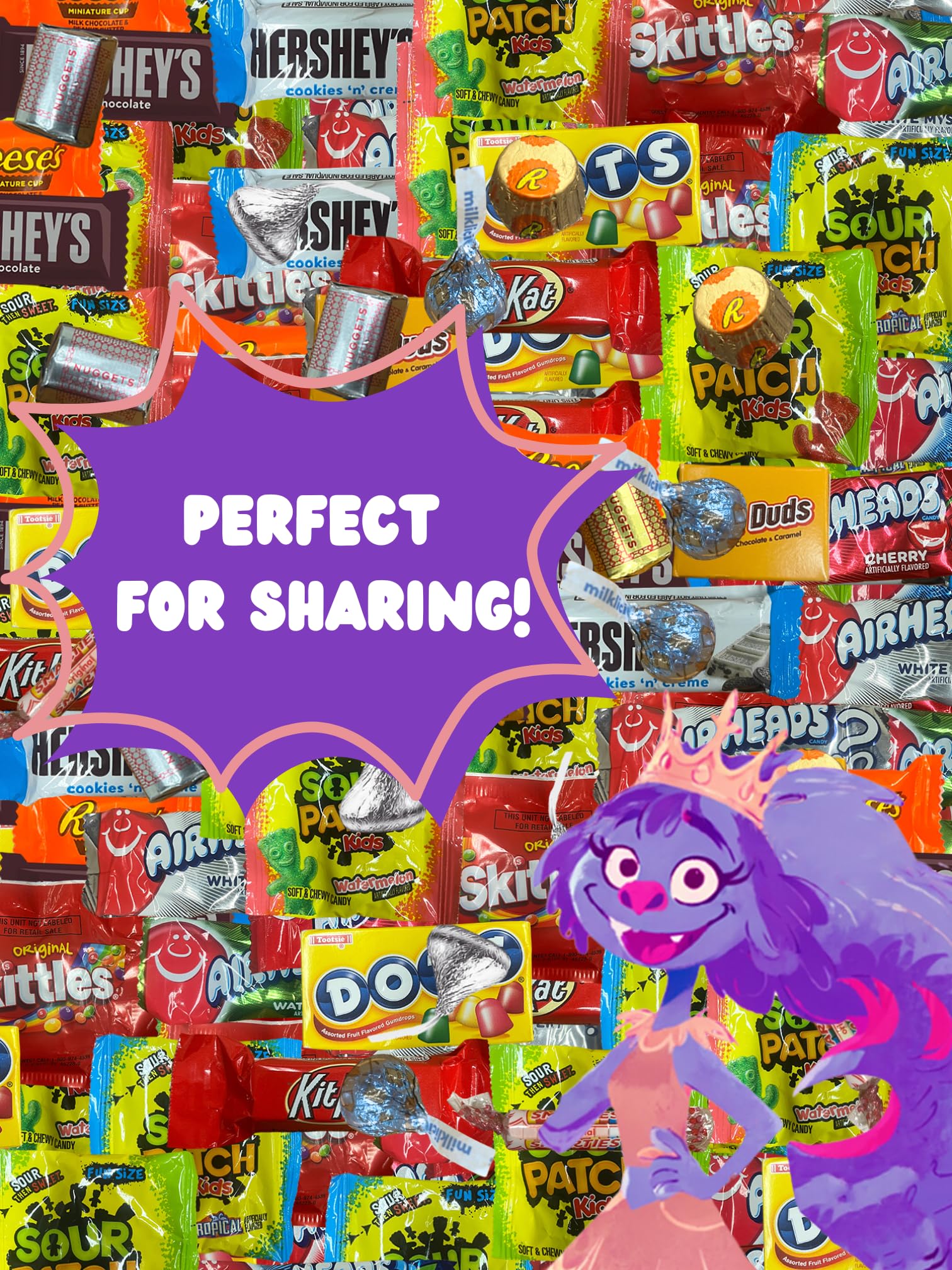 Chocolate and Candy Variety Pack - 10 LB Assorted Chocolate Candy Bulk - Bulk Bag Mix - Individually Wrapped - Chocolates - Variety Bag - July 4th