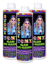 Glass Pipe Cleaner 3 16oz Bottles.