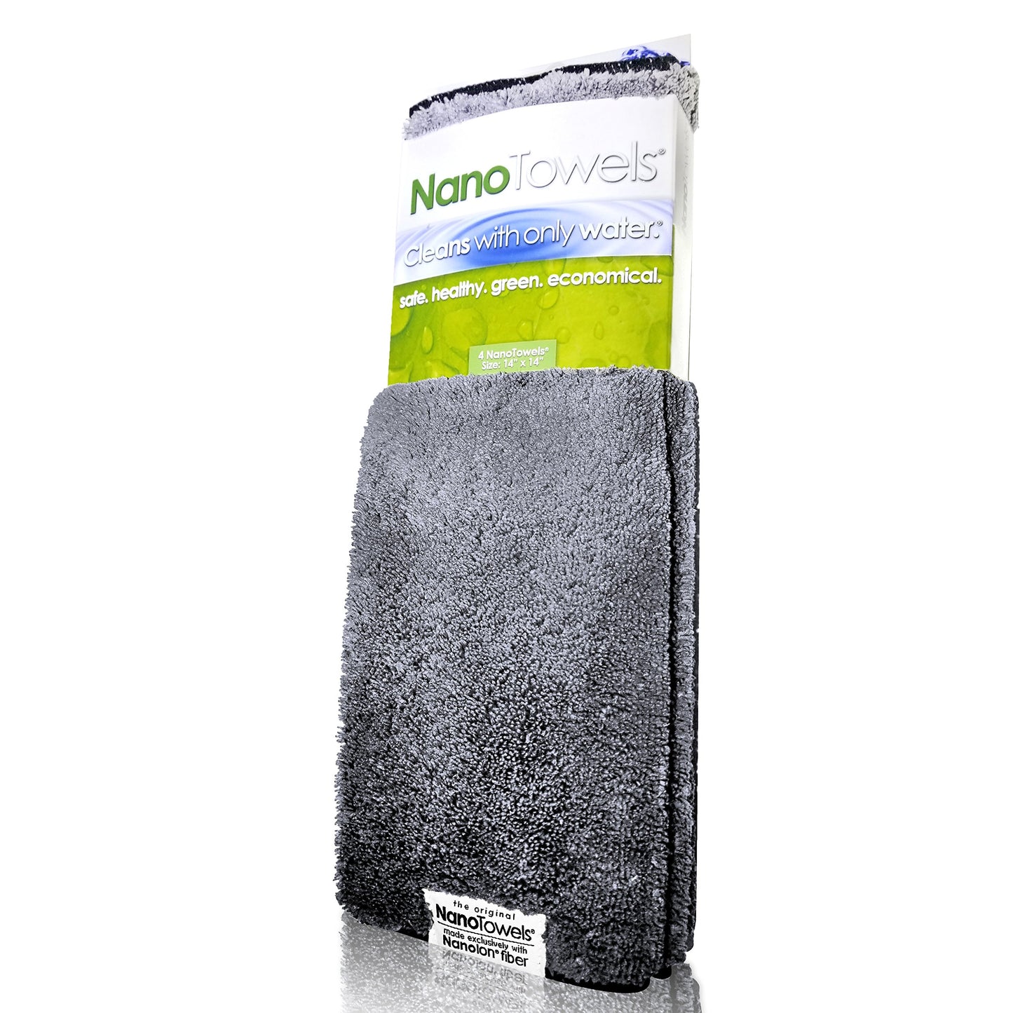Life Miracle Nano Towels - The Amazing Eco Cloth that Cleans Virtually Any Surface with Only Water. No More Paper Towels Or Toxic Chemicals. 4-Pack