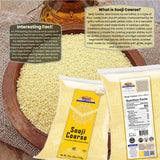Rani Sooji Coarse (Farina, Suji, Rava, Rawa, Wheat Semolina) Flour 32oz (2lbs) 908g ~ All Natural | Vegan | NON-GMO | Indian Origin