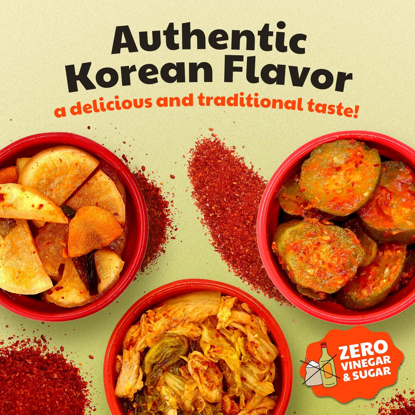 Olive My Pickle Fermented Kimchi Variety Pack - 48 oz | 3 Pack Classic, Cucumber Kimchi & Daikon Radish Kimchi | Napa Cabbage Fresh & Flavorful Korean
