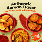 Olive My Pickle Fermented Kimchi Variety Pack - 48 oz | 3 Pack Classic, Cucumber Kimchi & Daikon Radish Kimchi | Napa Cabbage Fresh & Flavorful Korean