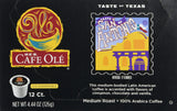 Cafe Ole Taste of San Antonio 12 Count Single Serve Coffee Cups - 12 Ct