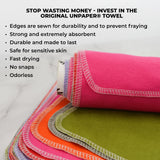 Marley's Monsters UNpaper Towels - 24 Count roll, Reusable Paper Towels, Paperless, Cotton, Tree Free (Cactus)