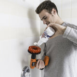 Bring It On Cleaner Hard Water Stain Remover + Grout Brush Cleaner Drill Brush Set, Shower Door, Tile Floor Cleaner, Great Baseboard Cleaner Tool