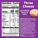 Annie's Frozen Mini Pizza Bagels, Three Cheese, Snacks, 9 Ct, 6.65 oz