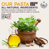 Morelli Organic Gourmet Pasta Italian Gift Basket from Italy, Tricolor Linguine Set, Red Chili, Garlic & Basil, and Lemon Flavors - 8.8 oz (Pack of 3)