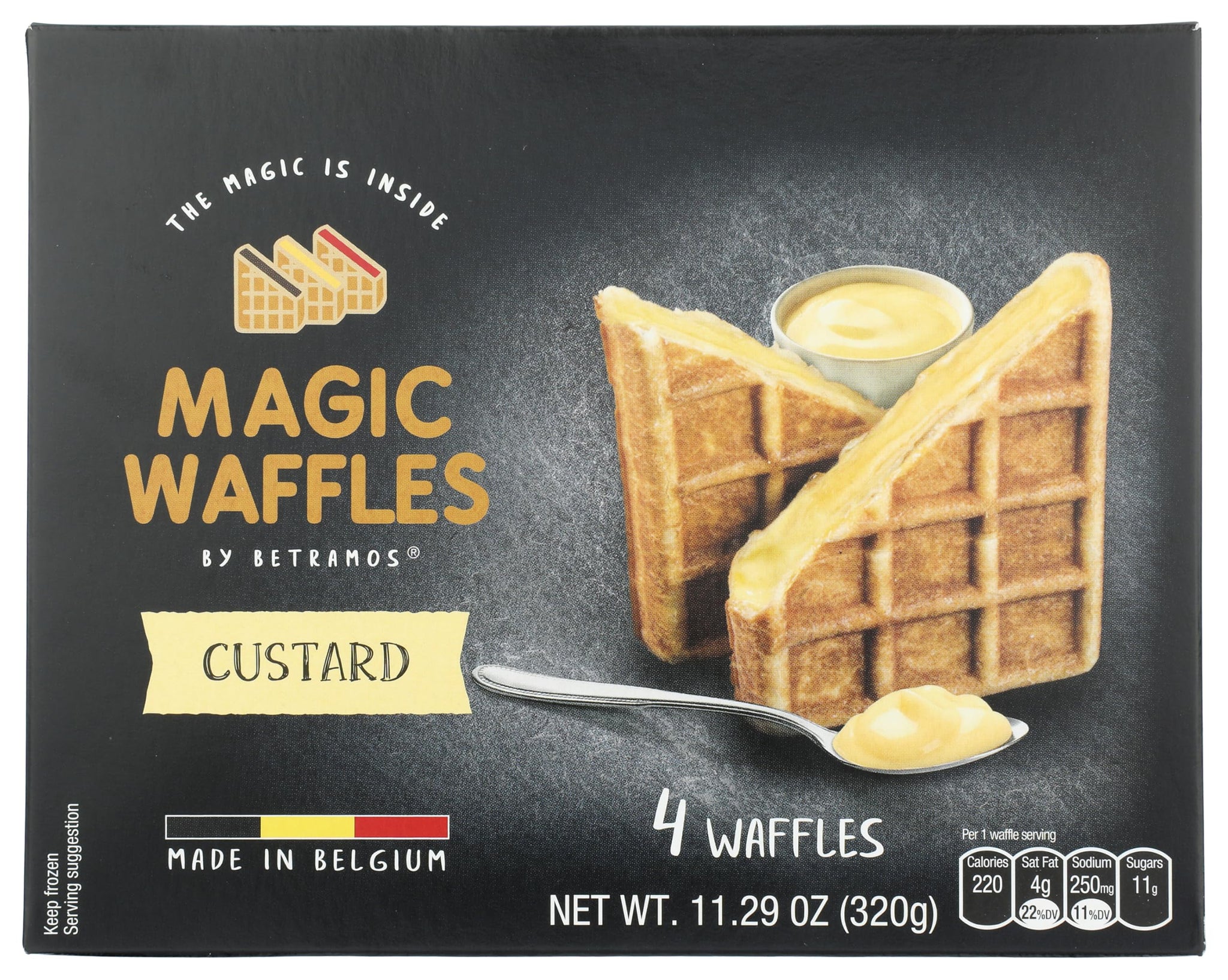 Magic Waffles Custard Filled Waffles, 11.29 OZ