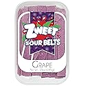 Zweet - Sour Grape Belts | 10 Oz - Resealable Tub, Gummy Candy, Licorice, Low Calorie, Kosher, Non-GMO