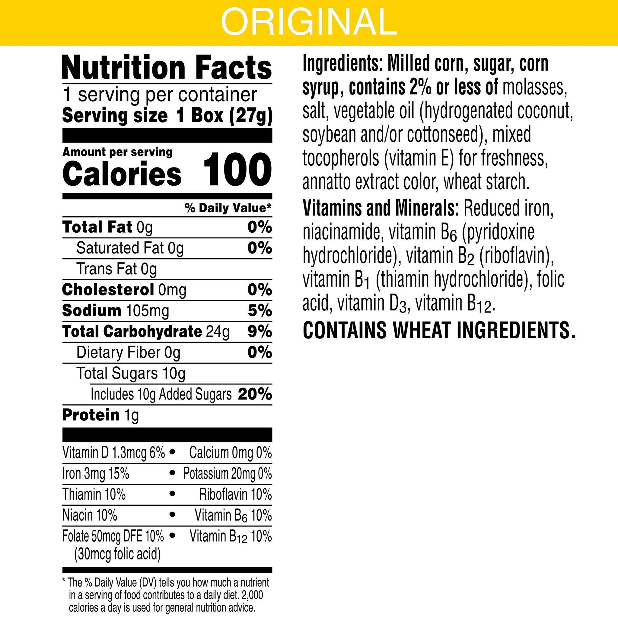 Kellogg’s Corn Pops, Breakfast Cereal, Original, Single Serve, 0.95 oz Box(Pack of 70)