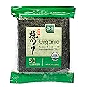 ONE ORGANIC Sushi Nori Premium Roasted Organic Seaweed (50 Full Sheets)