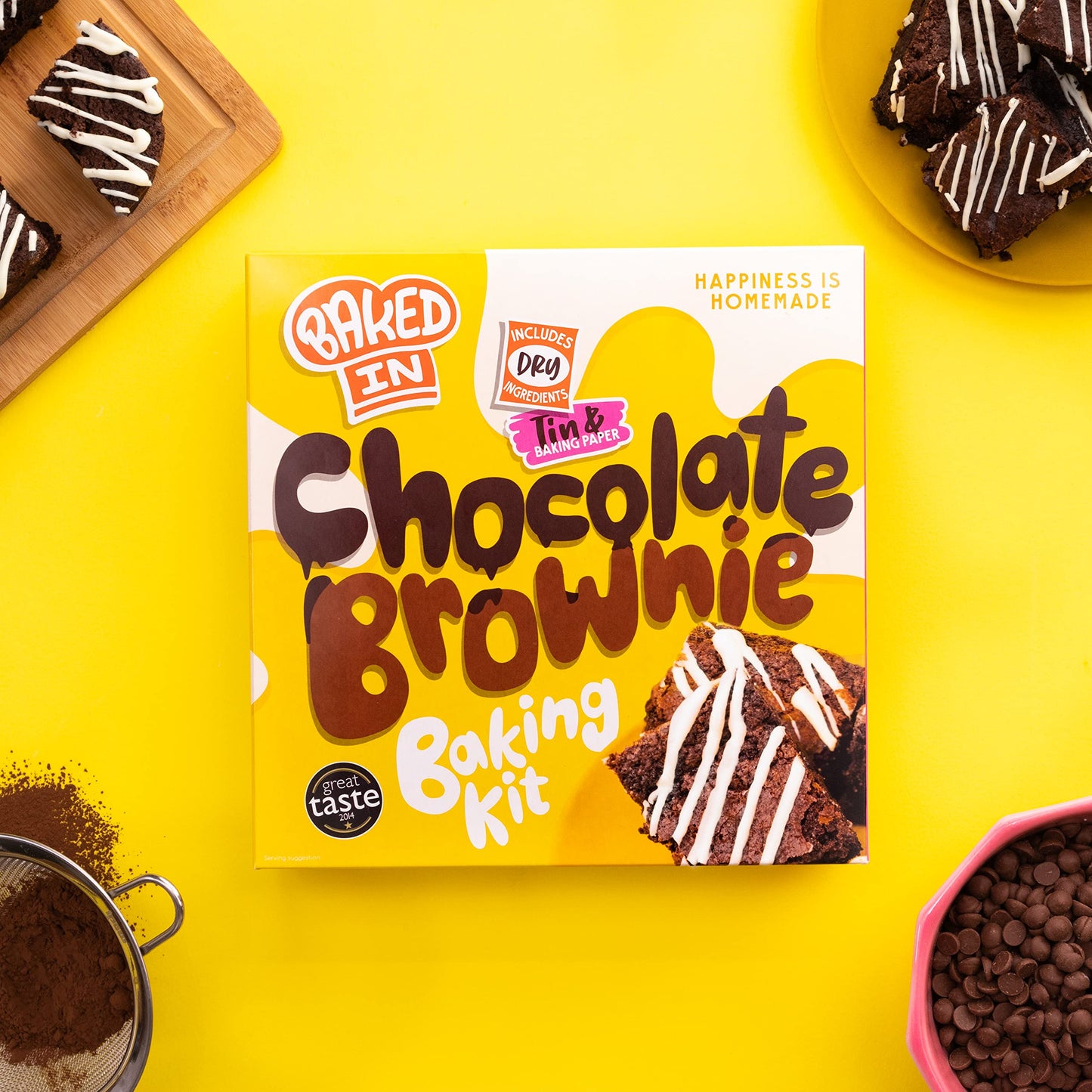 Bakedin 3pk Mug Cakes Belgian Chocolate Brownie Mix