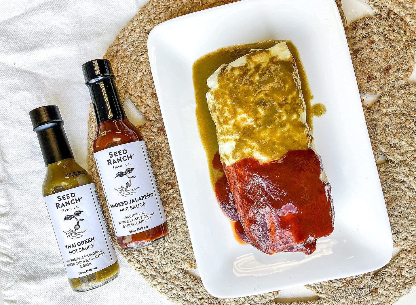 Seed Ranch Gourmet Smoked Jalapeno Hot Sauce, 5 Fl Oz - Medium Heat - Chipotle Pepper, Dates, Cumin & Carrots - Vegan, Non-GMO - Tacos, Burritos