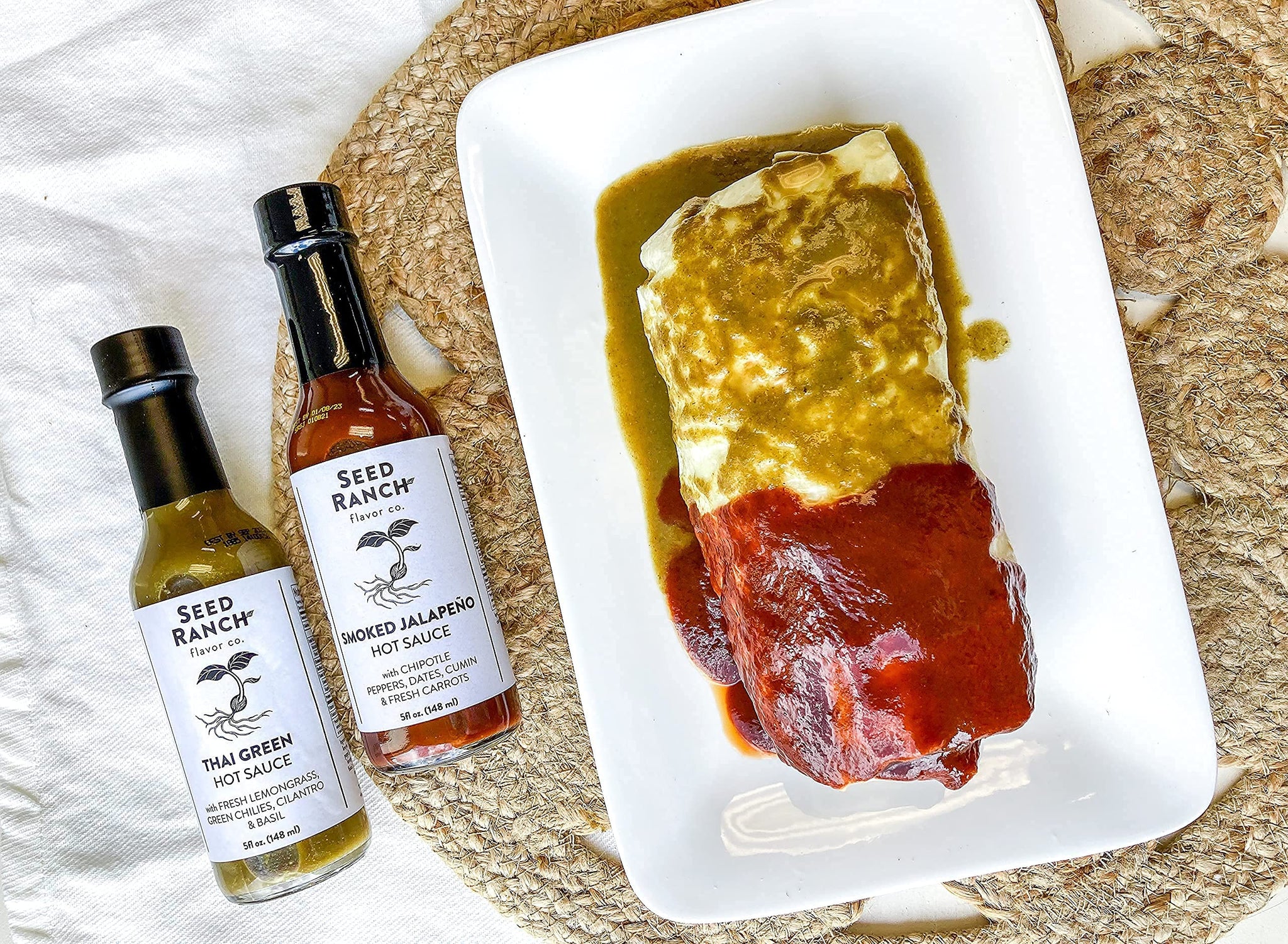 Seed Ranch Gourmet Smoked Jalapeno Hot Sauce, 5 Fl Oz - Medium Heat - Chipotle Pepper, Dates, Cumin & Carrots - Vegan, Non-GMO - Tacos, Burritos