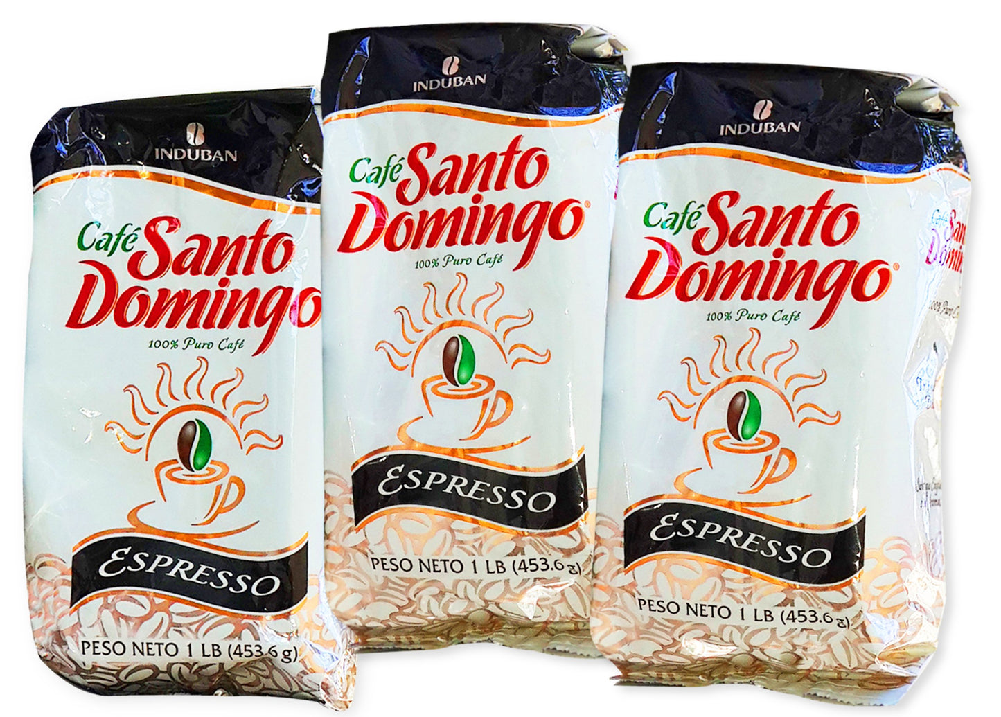 Santo Domingo Espresso - Ground Dominican Coffee 3 Bags / Pounds Pack
