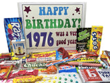 RETRO CANDY YUM ~ 1976 50th Birthday Gift Box Nostalgic Candy Assortment from Childhood for 50 Year Old Man or Woman Born 1976