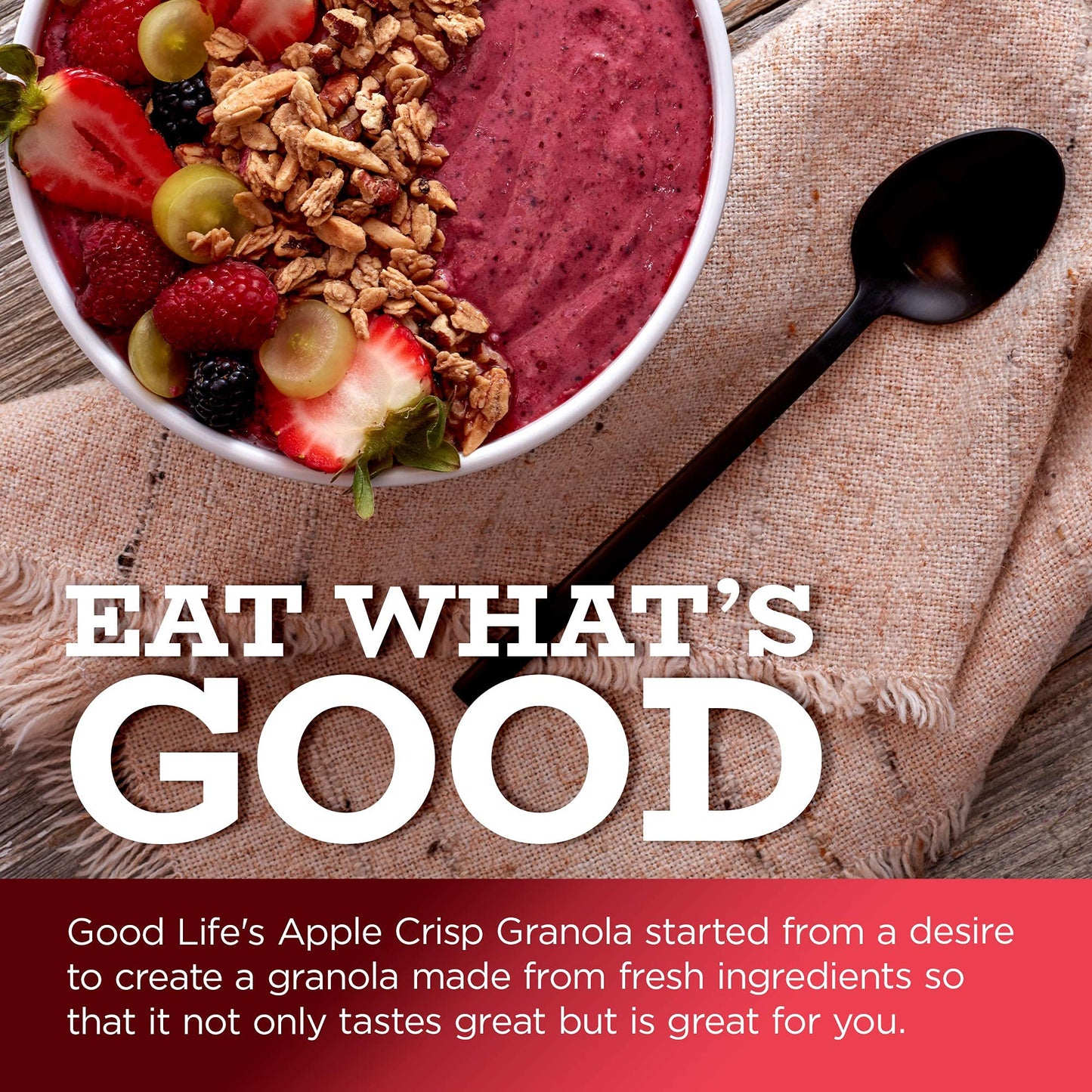 Good Life Natural’s Granola Cereal | Artisan Blended Energizing Granola Flakes | Healthy Nut Free Blend | No Artificial Flavoring or Sweeteners |