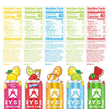 RYSE Functional Energy Drink - 5 Flavors Variety Pack - 150mg Natural Caffeine, 8g Whey Protein & 1g Prebiotics - Sugar Free, Gut-Friendly, Bloat-Free