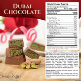 Eastanbul Dubai Chocolate Bar Pistachio, 11.3oz, Premium Pistachio Dubai Chocolate Bar, 16 Pieces Bites with Shredded Phyllo Dough, Knafeh, Viral