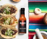 Garlic and Arbol Moruga Scorpion Hot Sauce By Bravado Spice Gluten Free, Vegan, Low Carb, Paleo Hot Sauce All Natural 5 oz Hot Sauce Bottle Award