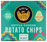 Siete Family Foods Kettle Cooked Potato Chips Variety Pack 6pk, 9 OZ