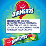 Airheads SOUR Candy Bars, Sour Watermelon Punch Flavored, Bulk, Concessions, Parties, Pack of 36 Bars