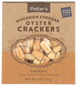 Potters Crackers Wisconsin Cheddar Oyster Crackers, 8 OZ
