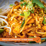 Best Of Thailand Authentic Pad Thai Sauce - Rich Tamarind Flavor, Tangy, Sweet, Savory | Ideal for Noodles, Stir-Fries [NO MSG] | Kosher, Fat-Free |