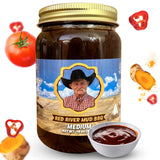 Kent Rollins Barbeque Sauces - Gluten Free Red River Mud BBQ Sauce for Smoking and Grilling - Chipotle & Sweet Smoke Flavor Thick Sauce - Ideal