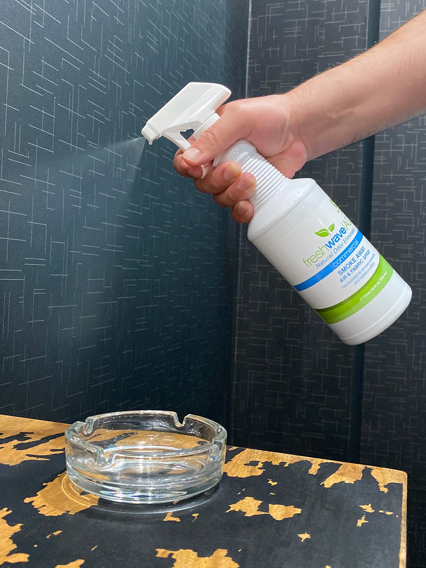 Fresh Wave IAQ Commercial Smoke Away Air & Fabric Liquid, 128 Fl. Oz. | Great for Strong Odors | Safer Natural Ingredients | Odor Eliminator for Home