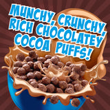 Cocoa Puffs, Chocolate Breakfast Cereal with Whole Grains, Giant Size, 25.8 oz